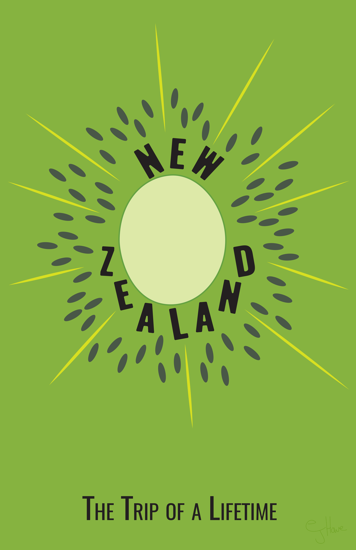 New Zealand Travel Poster